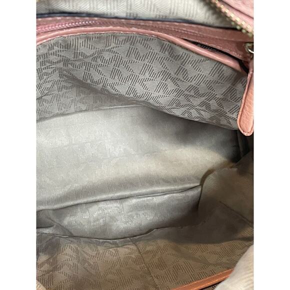 Michael Kors Peach and Coral Color leather Back Pack / Shoulder Bag / Purse - Picture 8 of 8